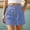 Blue, variant on Shorts For Women Elegant Beach Shorts High Waist Drawstring Comfy Lightweight Summer Daily Pants Army Green L