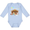thumbnail image 3 of Inktastic Merry Christmas Cute Nativity Scene Boys or Girls Long Sleeve Baby Bodysuit, 3 of 5