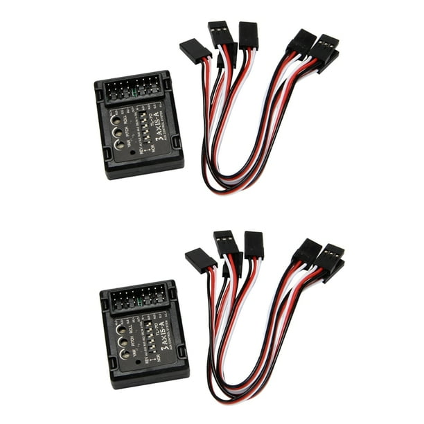 2X 3 Axis Flight Controller Stabilizer System Gyro Fixed Wing FPV Airplane Aircraft Gliders