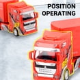 thumbnail image 6 of BIMZUC Container Truck Car Model Pull Back Vehicle Toy Simulation Large Size Openable Door Kids 14.57 inches / 37 cm Style 2, 6 of 9