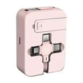 thumbnail image 2 of tumgatte Retractable 3-in-1 Data Cable With Mirror Cell Phone Bracket Fast Charging One-Three Storage Charging Cable Summer Savings, 2 of 4