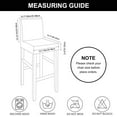 thumbnail image 5 of Velvet Bar Stool Cover, Stretch Pub Counter Height Side Chair Slipcover Removable Washable Dining Chair Covers Protector for Dining Room Kitchen Cafe Furniture Chair-Olive green-2 PCS, 5 of 8