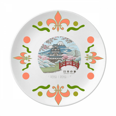 

Mount Sakura Japan Ukiyo-e Flower Ceramics Plate Tableware Dinner Dish