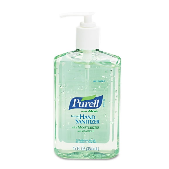 PURELL Advanced Instant Hand Sanitizer w/Aloe, 12Oz Pump Bottle