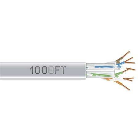 1000 ft. GigaTrue 550 Cat 6 UTP Cable Bare Wire Bare, Gray