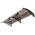 thumbnail image 5 of Canddidliike 80"×40" Polycarbonate Window Door Awning Canopy, Awnings for Windows - Brown, 5 of 8