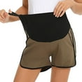 thumbnail image 5 of Kureaily Maternity Pants High Waist Support Belly Outside Wearing Shorts Double Split Wide Leg Shorts Pajama Pants Women Lightweight Pants, 5 of 5
