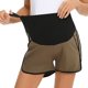 thumbnail image 3 of WILLBEST Pantalones Casuales de Maternidad para Mujer, Cintura Alta, Soporte para el Vientre, Doble Abertura, Moda, Pantalones Cortos de Pierna Ancha, Ropa de Pijama Extra Grande, 3 of 7