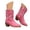 Hot Pink, variant on Women's Western Cowboy Boots Embroidered Mid-Calf Round Toe Cowgirl Boot Accommodate Both Regular and Wide Calf Plus Size
