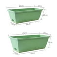 thumbnail image 4 of YAOMOBB Desktop Flowerpots Vegetable Growing Box Flowerpot with Drainage Holes Thickened Edge Strong Load Bearing Indoor Rectangular Vegetable Herb Planter, 4 of 7