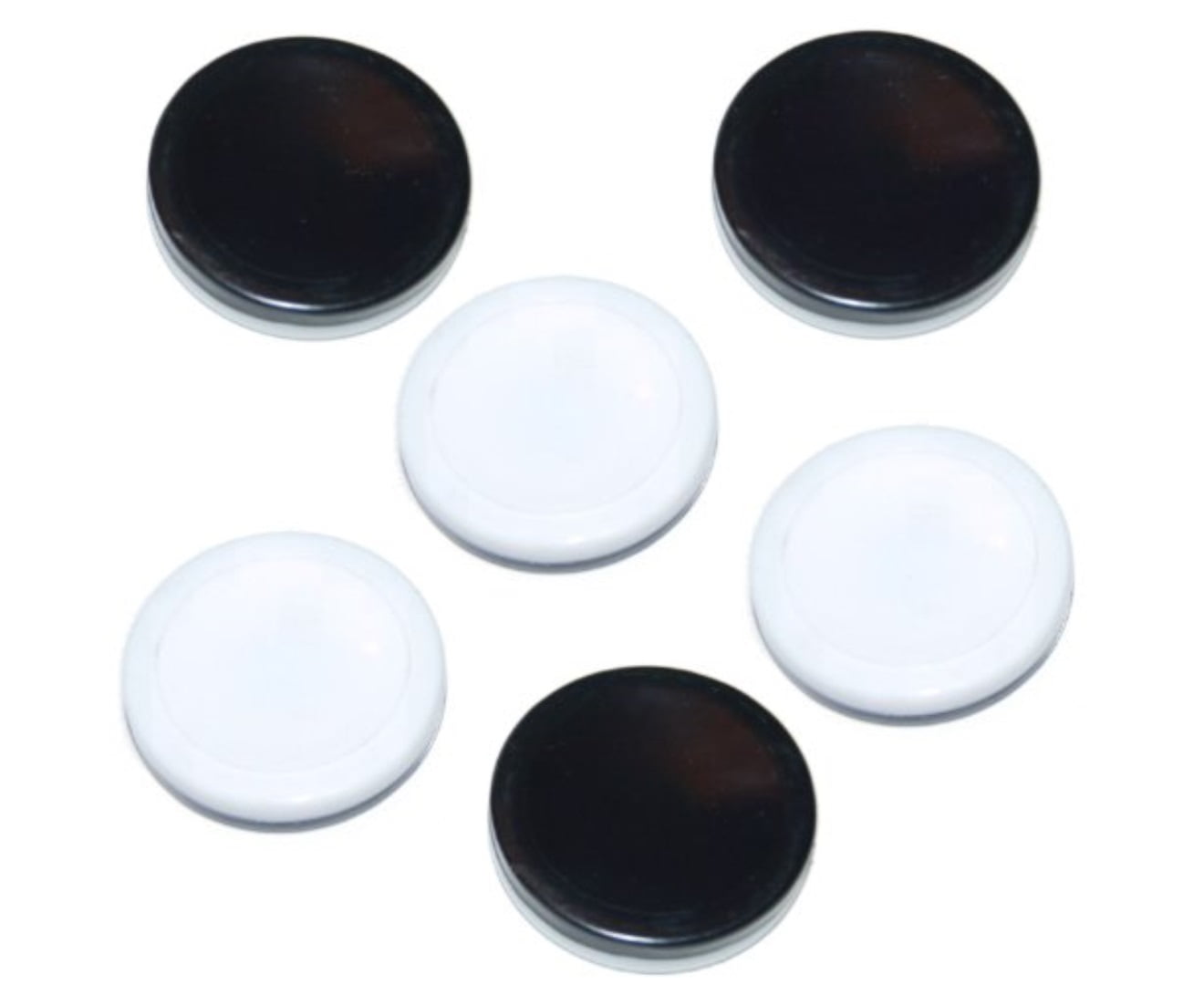 Othello Game 6 Replacement Discs Black White Reversible Pawns