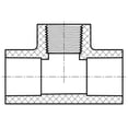 thumbnail image 2 of Lesso America 802-005, Plumbing, PVC Pipe Fitting,Tee, SCH80, 1/2", 2 of 2