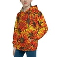 thumbnail image 2 of Kll Unisex Kids Boys Girls Hooded Pocket Pullover Hoodies-Sunflower, 2 of 9