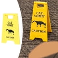 thumbnail image 4 of Señal De Precaución De Vómito De Gato, Juego De Letrero De Vómito De Gato ABS De 4 Pulgadas, 2 Piezas Para Escritorio, 4 of 7
