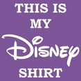 thumbnail image 2 of Girl's Disney This is my Disney Shirt Graphic Tee Purple Berry X Small, 2 of 4