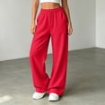 thumbnail image 4 of XFeng Women Wide Leg Sweatpants High Waist Drawstring Casual Pants, 4 of 5