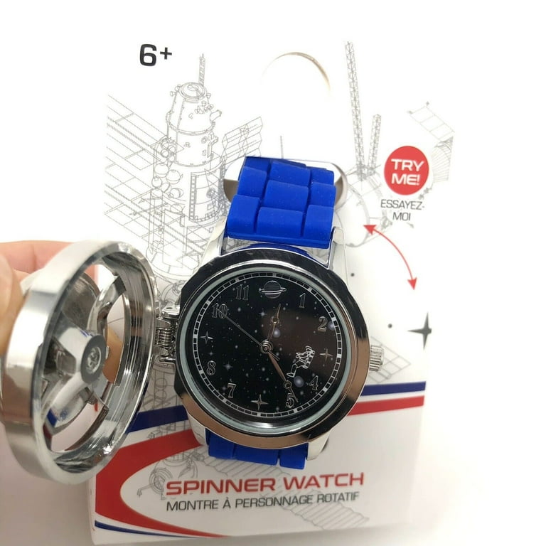 NASA Logo Watch Kids Analogue Wristwatch Metal Spinner Battery not included Walmart