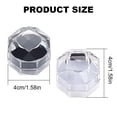 thumbnail image 2 of SEIWEI 20PCS Mini Acrylic Clear Octagonal Ring Boxes Ring Box Holder Jewelry Storage Boxes (Black), 2 of 8