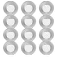 thumbnail image 1 of Mobutofu 25 Pcs Mini Moule à Tarte Moule en Alliage d'Aluminium Rond Cuisson Argent, 1 of 4