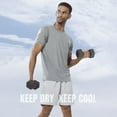 thumbnail image 6 of NORTHYARD Men's Workout Shirts Running Athletic Short Sleeve T-shirts Lightgrey L, 6 of 7