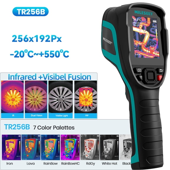 Thermal Imager 256X192 Thermal Imaging Camera Infrared Temperature Meter For Repair, PCB, Pipeline Detection