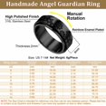thumbnail image 5 of [Clearance]Stainless Steel Spinner Rings Fidget Ring Stress Relieving Anxiety Hip Pop Band Ring For Men Size 7-14, 5 of 6