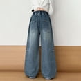 thumbnail image 3 of KVPLBQFD Baggy Jeans Navy Sweatpants Dance Pants with Pockets Long Loose Pants Trendy Clothes Gifts for Young Adults Gifts 10 Year Old Little Girl, 3 of 10