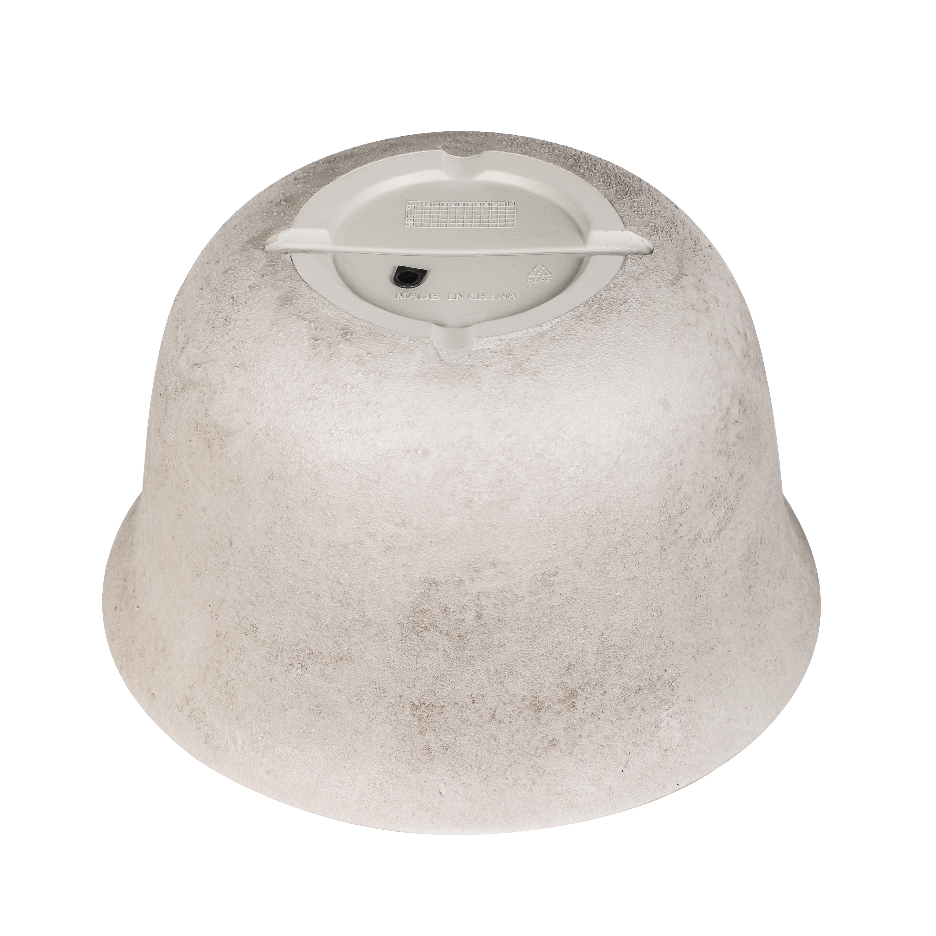 Mainstays 20 inch Bowl Planter with Drainage - Gypsum