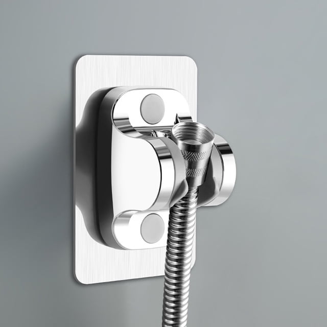 WEUVEB 2Ud Base Adhesiva Para Cabezal De Ducha En ABS Plata Fácil Instalación Sin Perforar