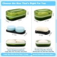 thumbnail image 2 of Solid Shampoo Bar Holder, Large Bar Soap Holder, Travel Soap Container, Soap Box with Draining Layer, Soap Case for Bathroom, Traveling, Gym, Camping (Green Style-1-Large), 2 of 14
