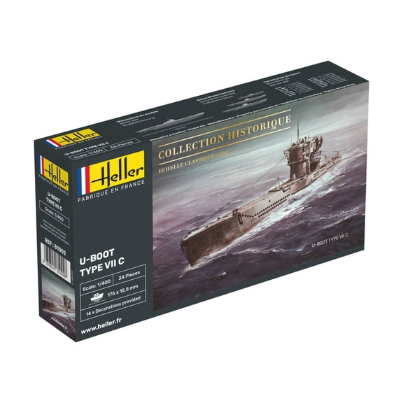 Heller Models U-Boat Type VII C - Collection Historique New