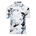 thumbnail image 4 of Golf Shirts for Men Funny Polo V Neck Short Sleeve Polos for Men Slim Fit Contrast Collar Polo T Shirts Classic Fit Golf Fashion Shirts, 4 of 4