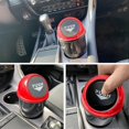 thumbnail image 5 of KAIYANG Mini bote de basura para coche, pequeño bote de basura automático portátil con tapa, para el hogar, la oficina y el coche, color negro y rojo, 5 of 5