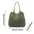 thumbnail image 3 of Women Large Straw Beach Bag Handmade Woven Shoulder Bags Hobo Tote Handbag Purse for Summer, 3 of 4
