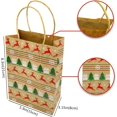 thumbnail image 2 of Decoración navideña, 24 piezas Bolsas de regalo navideñas, Bolsas de papel navideñas con asas, Bolsas navideñas con estampado navideño para envolver regalos, artículos para fiestas, 2 of 5