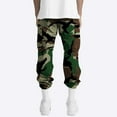 thumbnail image 2 of MNCEKFOD Mens Cargo Pants Baggy Loose Jogging Bottoms Waist Plain Sweatpants With Drawstring Classic Fit Trousers Green XXXL, 2 of 4