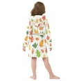 thumbnail image 7 of FORMRS Niños Bathrobe Unisex Hooded Robe Soft Plush Pajamas Sleepwear, Size 2-3T, Green Leaves, 7 of 7