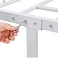 thumbnail image 3 of Yaheetech Twin Size Metal Platform Bed Frame with Headboard and Footboard, White, 3 of 8
