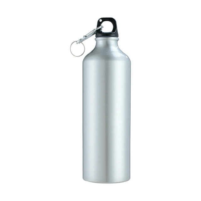 Bouteilles d'Eau 750mL avec Mousqueton Bouteille d'Eau en Aluminium Portable Réutilisable Étanche Pichet d'Eau pour Randonnée Voyage Sports de Plein Air Gym Mise en Forme