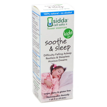 Siddha - Cell Salts + Flower Essences Kids 2+ Soothe & Sleep Homeopathic Remedy - 1 (Best Sleep Remedies For Pregnancy)