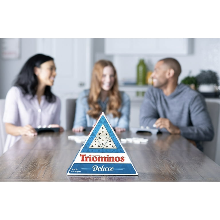 Triominos Travel Gioco Da Viaggio | Domino Triangolare 3 Lati | 56 Pietre Per 1-4 Giocatori | Età 6+