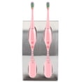thumbnail image 4 of Estante Para Cepillos De Dientes, Orificios De Drenaje Diseñados Con Superficie Curva Organizador De Cepillos De Dientes De Acero Inoxidable, Para Espejos De Azulejos De Cerámica Cergrey 2301N‑2 Soporte para cepillos de dientes con orificios dobles, 4 of 8