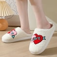 thumbnail image 6 of Wovix Ladies Fashion Winter Closed Toe Backless Flat Bottom Soft Slippers Lightweight Soft Daily Indoor Outdoor Shoes Red 39, 6 of 7