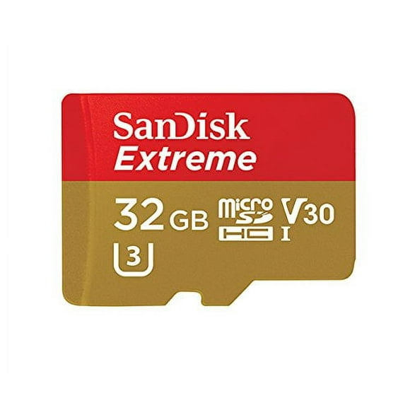 SanDisk Extreme 32GB microSDHC UHS-I Card with Adapter (SDSQXVF-032G-GN6MA)