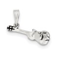 thumbnail image 1 of Beautiful Sterling Silver Antiqued Guitar Charm, 1 of 2