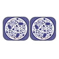 thumbnail image 7 of Balery Blue And White Porcelain Pattern Sun Shield 2 Pack For Car Front Windows Foldable Sun Visor Protector Blocks Max Uv Rays And Keeps Your Vehicle Cool For Most Sedans Suv Truck, 7 of 7