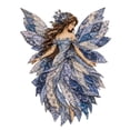 thumbnail image 2 of Ktlvex Premium Fairy Patchwork DIY Kit Pre-Cut Felt Flower Fairies Patchwork Sewing Kit Beginner Handmade Layered Fabric Craft Decor（Blue）, 2 of 10