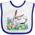 thumbnail image 3 of Inktastic Easter Bilby with Eggs and Flowers Boys or Girls Baby Bib, 3 of 4