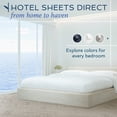 thumbnail image 2 of Hotel Sheets Direct Ensemble de Draps 4 Pcs Format Double, Ensemble de Draps 100 % Viscose Dérivée du Bambou avec 2 Taies d'Oreiller, Rafraîchissant et Br, 2 of 9