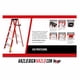 thumbnail image 3 of Escalera Tijera De Fibra De Vidrio Tipo II 175Kg 5 Escalones naranja 1.8 metros, 3 of 3